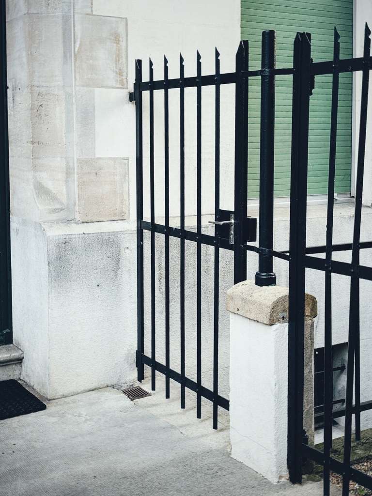 black fence