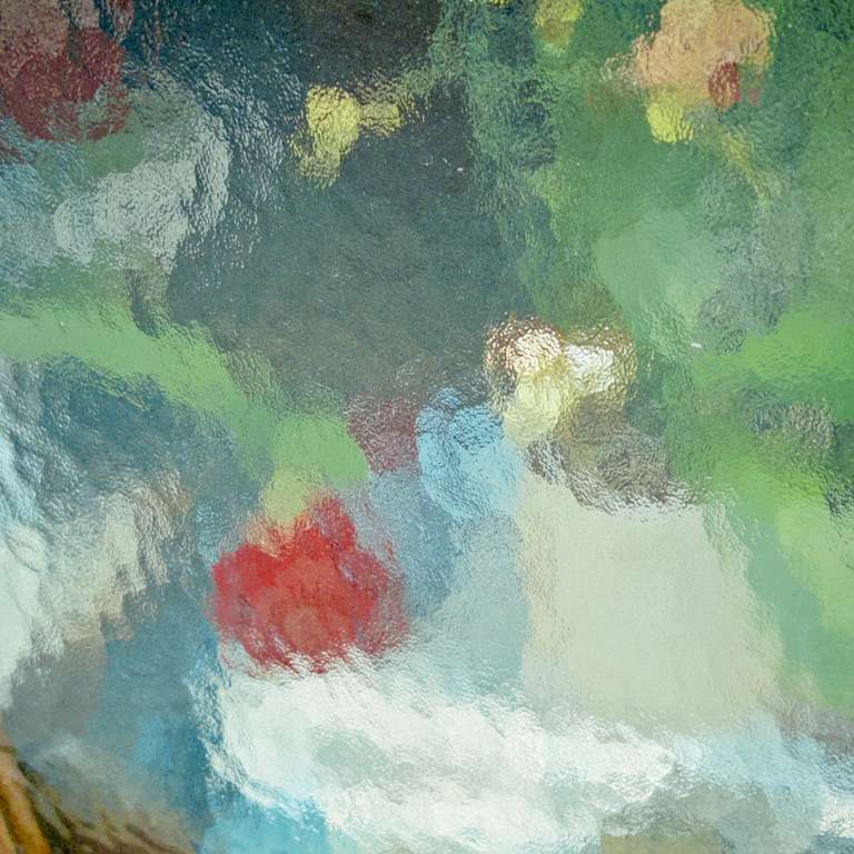 reflection and flowers